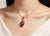 Contemporary Late 20th Century 18K Rose Gold Amethyst Ametrine Sapphire Diamond Pendant Necklace For Sale - Image 3 of 3