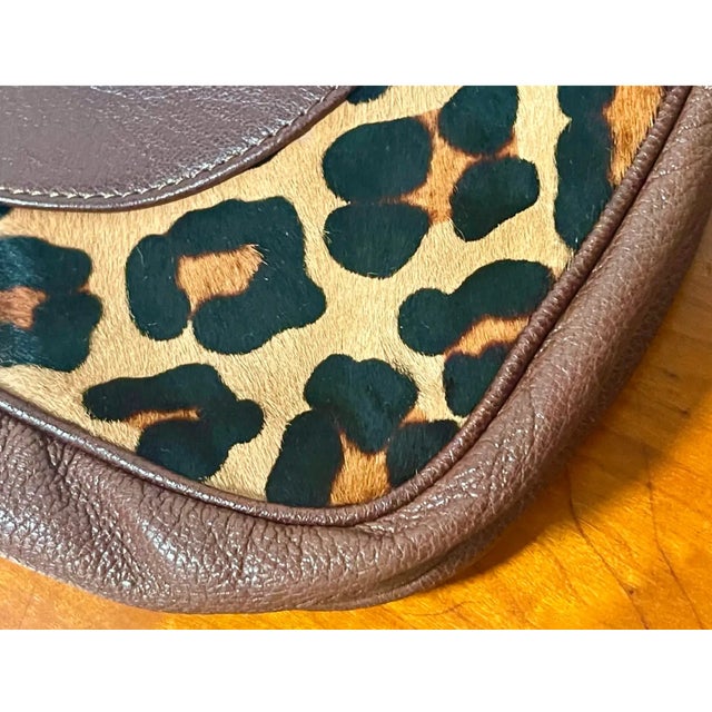 D & G Dolce & Gabbana Calfskin Leopard Fur Satchel For Sale - Image 11 of 13