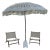 Macrame Umbrella & Chairs - Set of 3 For Sale