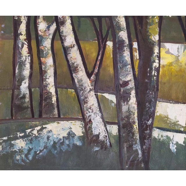 Laimdots Murnieks, Wind Gestures, 1991, Oil on Cardboard For Sale - Image 4 of 6