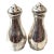 Antique Monogrammed "S" Sterling Silver Salt Shaker Pair by S. Kirk & Son Co. - Stamped For Sale