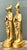 Vintage Gilt Egyptian Figurines - A Pair For Sale - Image 10 of 12