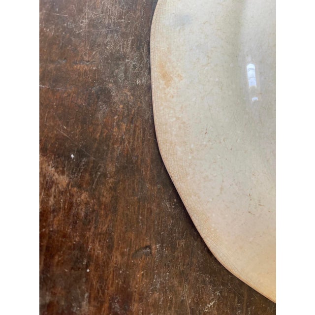 Chinese Antique Canton Export Blue and White Chinese Plate For Sale - Image 3 of 10