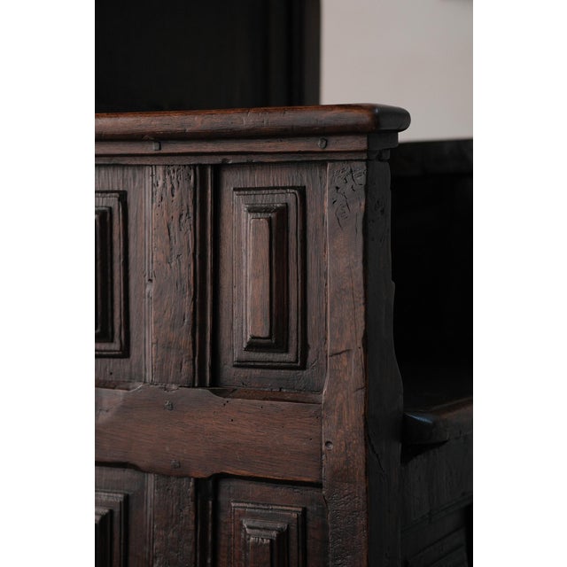 Renaissance Throne Chair in Oak For Sale - Image 4 of 12