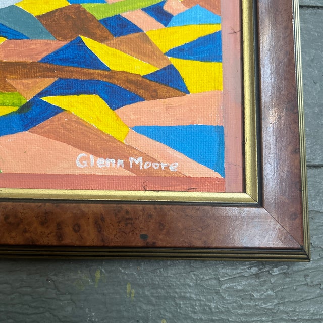 Contemporary Contemporary Original Glenn Moore Cubist Style Seagull Painting For Sale - Image 3 of 4