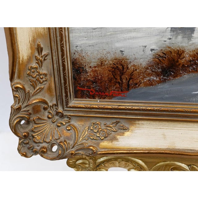 Flemish Artist, Winter Landscape, Oil Painting, Framed For Sale - Image 3 of 12