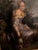 Mid-19th Century European School Oil Painting of a Woman With Dog in Giltwood Frame Ks - Unsigned For Sale - Image 4 of 4