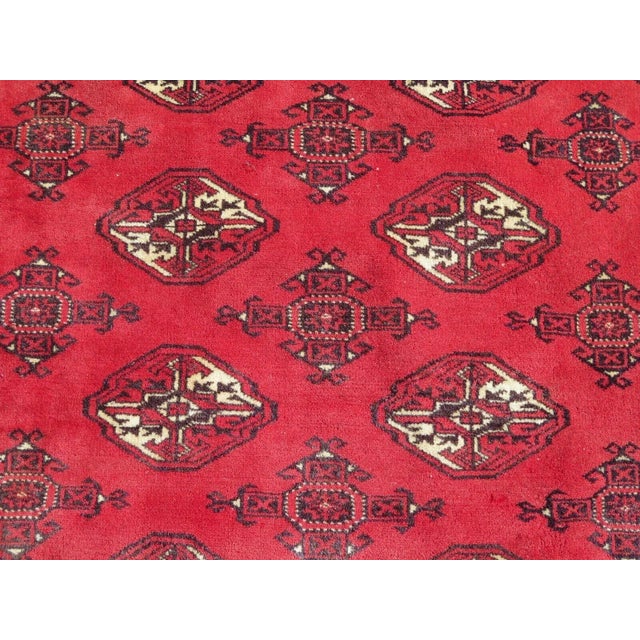 1960s 1960s Vintage Bukhara Area Rug - 91"x121" For Sale - Image 5 of 12