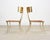 Metal Pair of Brass Leather Strap Klismos Chairs by Sylvan S. F. For Sale - Image 7 of 18