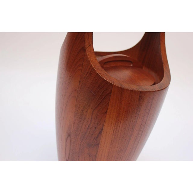 Brown Jens Quistgaard for Dansk Denmark Teak Ice Bucket For Sale - Image 8 of 13