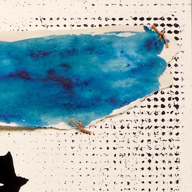 Taking the Long Way- Western Fashion Embellished Print- Mixed Media on Paper For Sale - Image 4 of 4