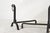 Vintage Black Iron Fireplace Andirons, 1950s For Sale - Image 6 of 8