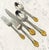 Yamazaki "Monique Gold" Gold Accent Stainless Flatware Set - 61 Pieces (Service for 12 With Storage Case) Vintage 1980's/1990's For Sale - Image 18 of 18