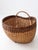 Mid 20th Century Vintage Large Wicker Gathering Basket For Sale - Image 5 of 15