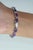 Hallmarked 925 Sterling Silver East West 13.65 Ct Oval Amethyst Tennis Bracelet For Sale - Image 10 of 13