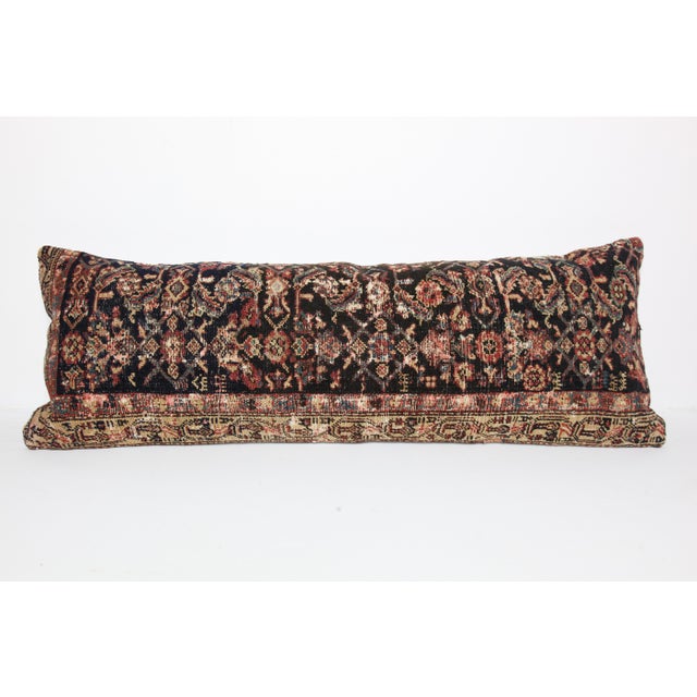 Authentic Tribal Rug Pillow - Distressed Lumbar Pillow Cushion Cover -16'' X 42'' For Sale - Image 10 of 10