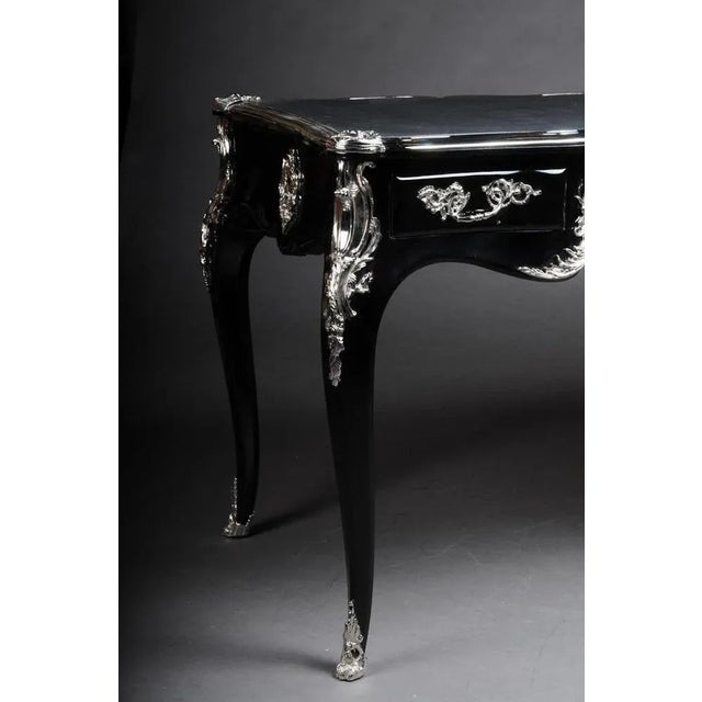 Vintage Writing Desk in Black For Sale - Image 6 of 13