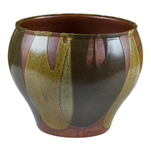 Mid 20th Century David Cressey Green Flame-Glaze Bell Planter for Architectural Pottery