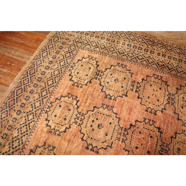 Early 20th Century Rustic Tribal Ersari Rug - 7'10" x 9'9" For Sale In New York - Image 6 of 8