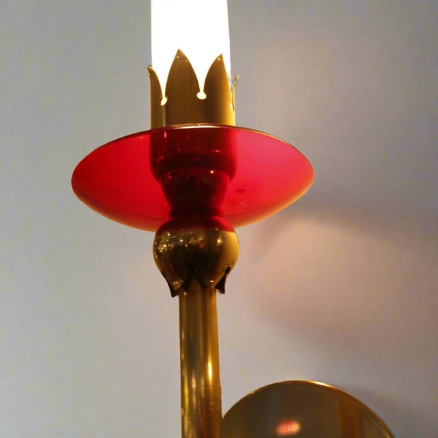 1950s 1950s Pair of Sconces by Angello Lelli for Arredoluce For Sale - Image 5 of 9
