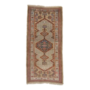 Vintage Hand Knotted Persian Runner Rug. 3'1"x 6'8"