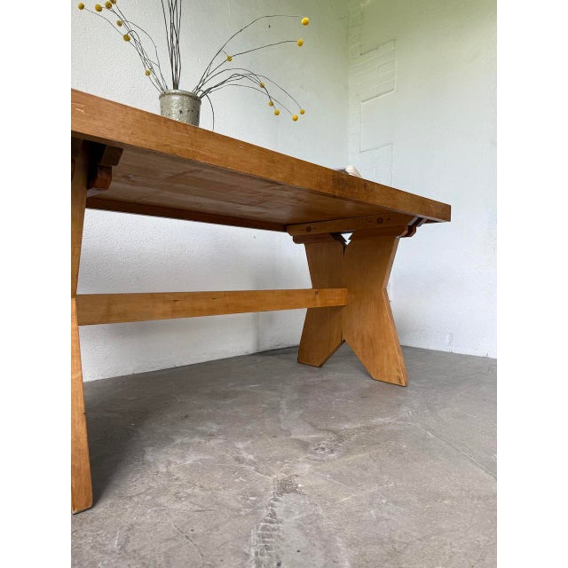 Beech Mountain Furniture Table, 1950s For Sale - Image 13 of 18