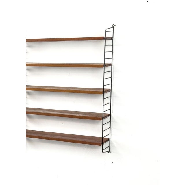 Vintage Teak Wall Shelf by Kajsa & Nils Nisse Strinning for String, 1960s For Sale - Image 4 of 4