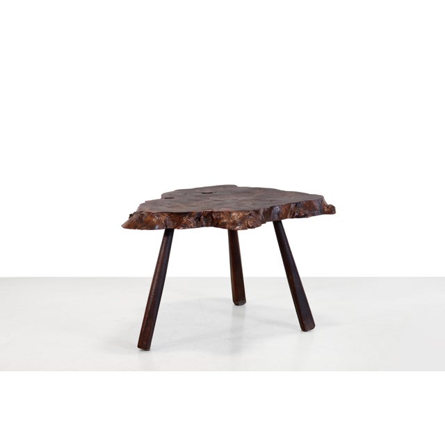 1950s Brutalist Burlwood Tree Trunk Coffee Table For Sale - Image 5 of 5