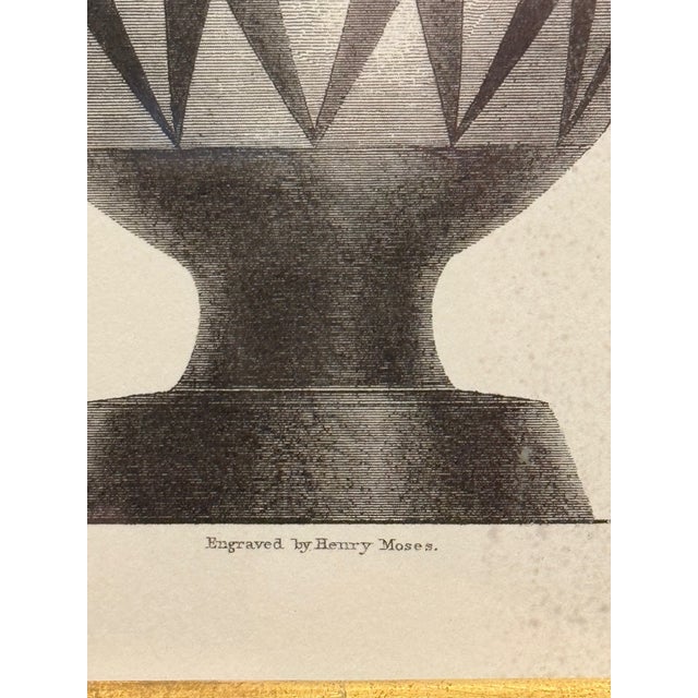 Early 20th Century Pair of Neoclassical Engravings of Greek Vases in Custom Black & Gilt Frames For Sale - Image 5 of 14