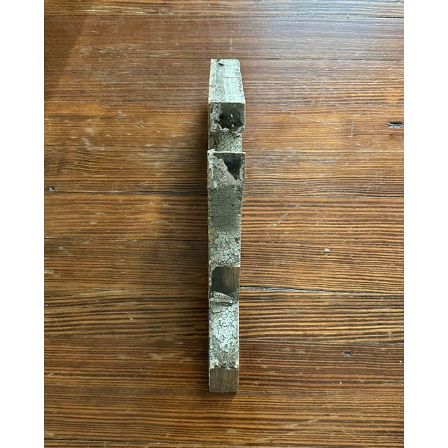 Antique White Distressed Wood Swan Head Corbel / Architectural Fragment #1 For Sale - Image 4 of 5