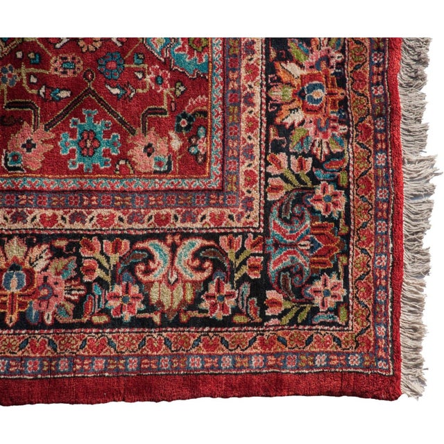 Vintage Mahal Carpet - 11'2" x 13'7" For Sale - Image 13 of 15