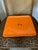 1960s Vintage Equestrian Hermes Orange Inspired Change Tray For Sale - Image 5 of 10