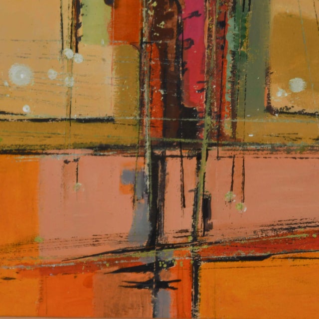 Framed Signed Osvaldo Gutiérrez "Untitled" Mix Media For Sale - Image 4 of 11