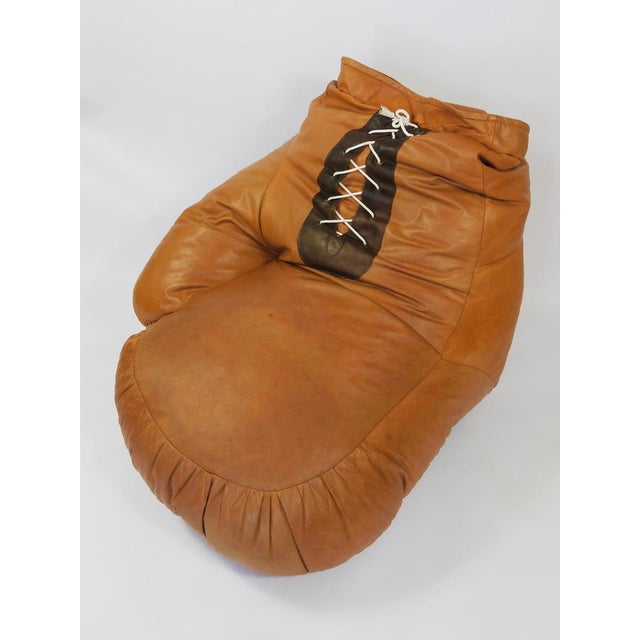 Brown Leather Boxing Glove Chair attributed to Susi & Ueli Berger for de Sede, Switzerland, 1970s For Sale - Image 8 of 18