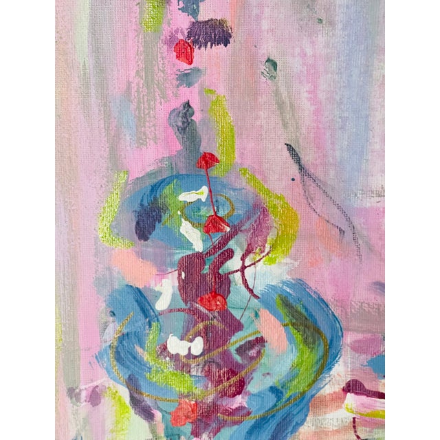 Abstract Abstract Painting on Canvas by Elia Pink Malca’s For Sale - Image 3 of 4