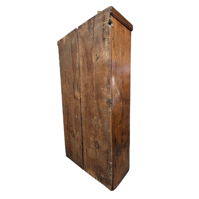 Late 18th Century 18th Century American Primitive Pine Cupboard With Original Surface For Sale - Image 5 of 17
