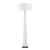 White Rosin White Floor Lamp For Sale - Image 8 of 10