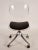 Brilliantly clear Lucite and a rolling aluminum based swivel office chair by Hill Manufacturing.This is a stunning and...