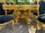 Baroque 1980 Italian Baroque Gold Beech Black Velvet Dining Set - 7 PCS For Sale - Image 3 of 17