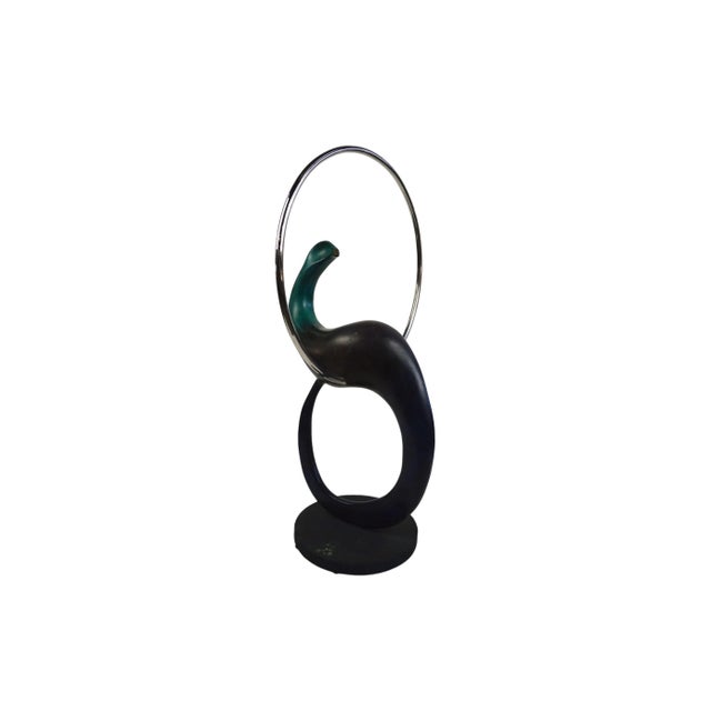 Modern Colin Webster Watson, Large Bronze Modernist Biomorphic Sculpture Abstract Bird Colin Webster Watson For Sale - Image 3 of 18