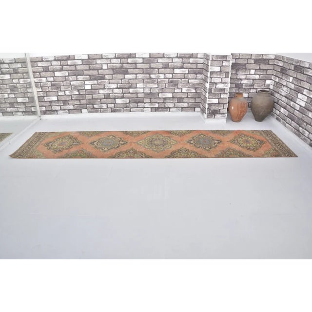 Handmade wool carpet in Turkish Anatolia , Vintage Oushak Rug,Turkish Vintage Anatolian Rug, Handmade wool Rug . One Of...