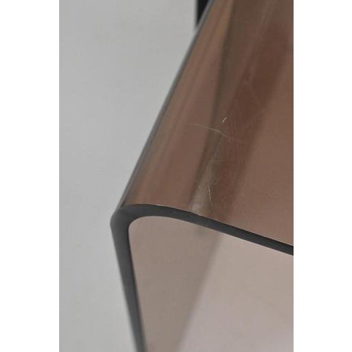 Plastic Acrylic Nesting Tables, Set of 2 For Sale - Image 7 of 9
