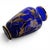 Bohemian Czech Hand-Blown Cobalt Blue Enamel & Fire-Gilt Cabinet Vase 8" For Sale - Image 11 of 17