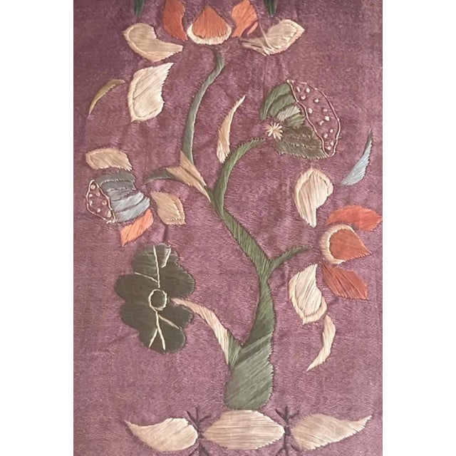 Framed Antique Chinese Textiles Qing Dynasty Provenance - Set of 3 For Sale - Image 4 of 12