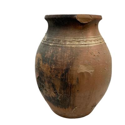 Antique Hungarian Folk Art Cooking Pottery For Sale - Image 4 of 5