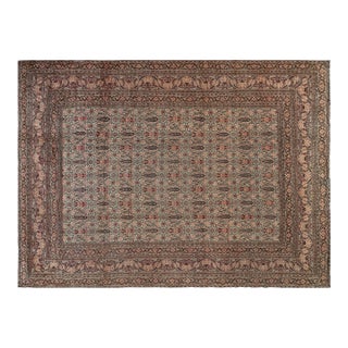 Authentic Persian Khorassan Handmade Wool Carpet For Sale