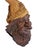 Late 20th Century Late 20th Century Very Fine Detailed Burl Wood Carving of an Elf or Gnome Face Wall Sculpture MINT For Sale - Image 5 of 10