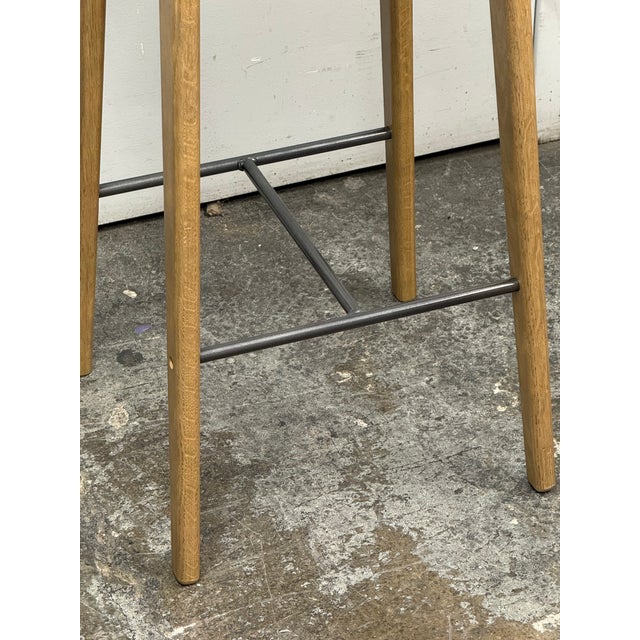 Norr11 Ny11 Bar Stool Light Smoked Oak + Spectrum Autumn Leather Seat For Sale - Image 11 of 12