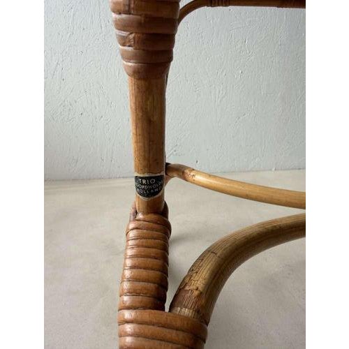 Vintage Rattan Coffee Table from TRIO, 1960s For Sale - Image 5 of 9