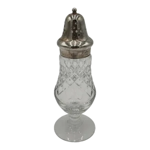 Vintage Brierly for Cartier Crystal and Silver Plate Sugar Shaker